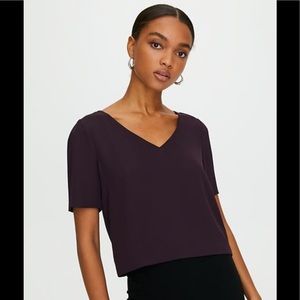 Aritzia Babaton Randy Blouse  in Noble/purple